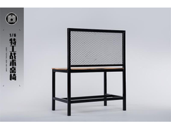 Стол и табурет 1/6 (деревянные) - КОЛЛЕКЦИОННАЯ ДИОРАМА 1/6 Agent Tactical Desk and Chair (M2419) - MMMTOYS