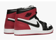 Nike Air Jordan 1 Mid Black Toe (Экокожа) сзади