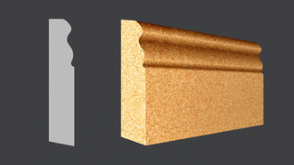 Пробковый плинтус С 108