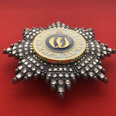 Звезда ордена Святой Ольги со стразами, копия LUX! Лот № 43.