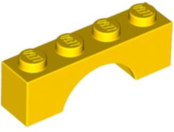 Arch 1 x 4, Yellow (3659 / 365924 / 4143683 / 4160812 / 4280126 / 6310246)