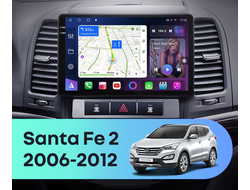 Штатная магнитола FarCar XL008M для Hyundai Santa Fe 2 (2006-2012) Рамка Серебро на Android  (6gb/128gb/DSP/WiFi/4G/GPS/BT)