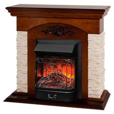 Электрокамин Neapolis NT с очагом Majestic