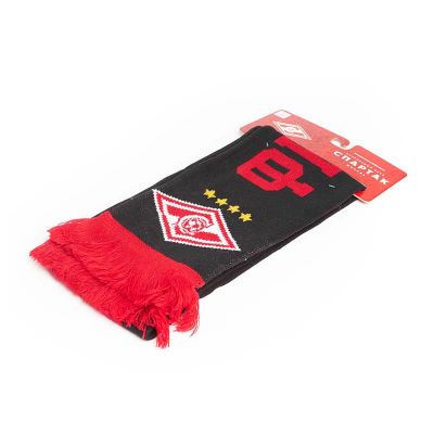 Шарф ФК СПАРТАК черно-красный 02505