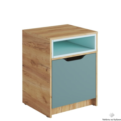 Rich Тумба ТМ-001 Дуб Крафт золотой - Мята/Сумеречный голубой