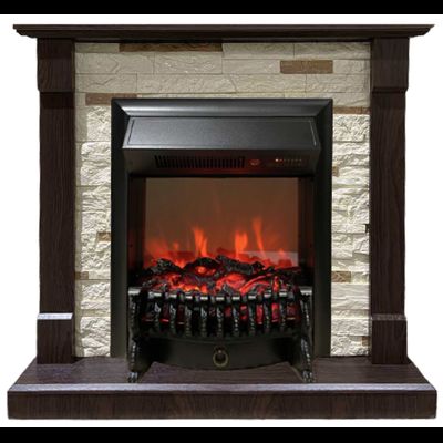 Электрокамин Моника AO M1 с очагом Fobos