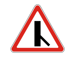 Знак дорожный 2.3.6 Примыкание второстепенной дороги