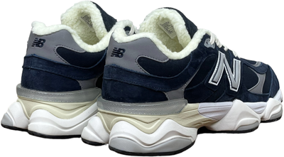 New Balance 9060 Navy White с мехом
