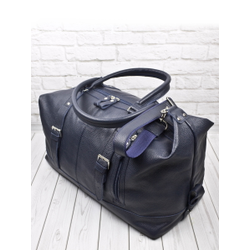 Кожаная дорожная сумка Campora blue (арт. 4019-19)