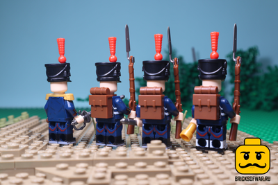 4 артиллериста французской армии, наполеоновские войны 1812