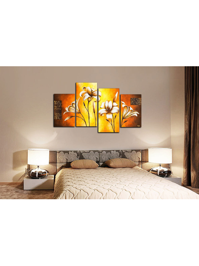 Модульная картина &quot;Лилии в саду&quot;