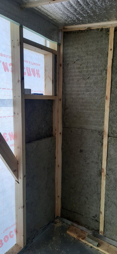 Баня 2м*5м, крыша 1 скат, топка внутри, баня со стационарной мебелью