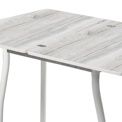 Дуэт 4 Стол обеденный 600*800 раскладной дуб канадский/белый муар 1,1