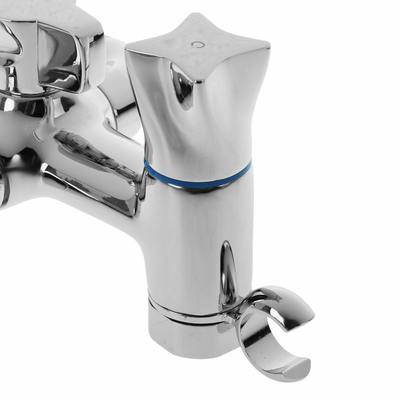 Cмеситель для ванны и душа,с двумя рукоятками, Латунь, Хром, Accoona A7573