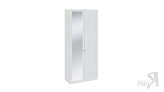 Шкаф для одежды с 1-ой глухой и 1-ой зеркальной «Ривьера» СМ 241.22.002R