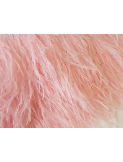 Перья страуса 10-15см РОЗОВЫЙ ЗЕФИР