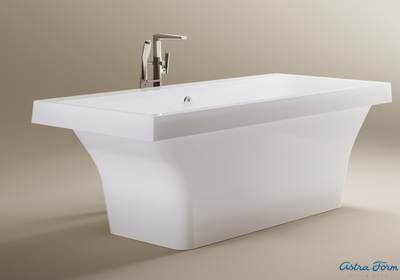 Astra-Form ванна Лотус Solid Surface 185/85 см белая матовая