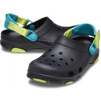 CROCS CLASSIC ALL TERRAIN CLOG ЧЕРНЫЕ С ГОЛУБЫМ