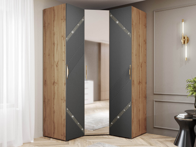 Угловой шкаф в комплекте с зеркалом Монако 902 313