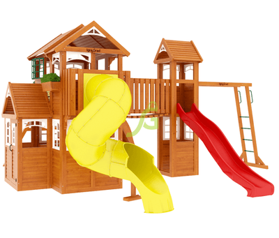 Детская площадка IgraGrad Клубный домик Макси с трубой Luxe