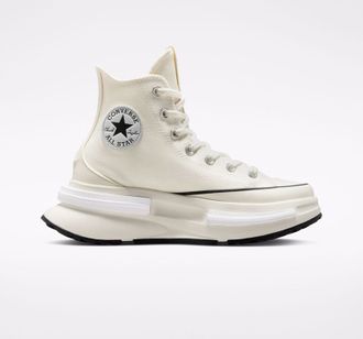 Кеды Converse на платформе низкие с черной полосой белые