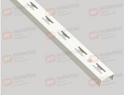 W-2201 Профиль "П"-образный перфорированный с белым покрытием L=2400 мм шаг 50мм W30.5xH17xL2400мм