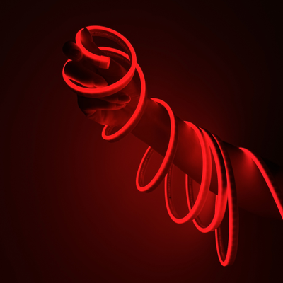 Гибкий светодиодный неон 2835 120LED/m 8x16мм 220V IP67 Red