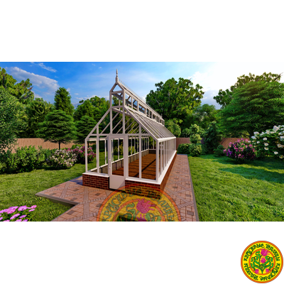 Базовая комплектация теплицы ЙОРКШИР Х размером 9000 х 3000 мм