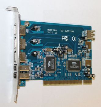 Контроллер USB 2.0 (3 внешних, 1 внутренний) + IEEE1394 (2 внешних) (комиссионный товар)