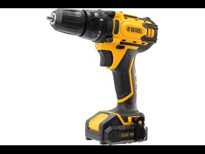 Дрель-шуруповерт аккумуляторная CDL-12-02BM, Li-Ion, 12 В, 2 акк. Denzel [56680]