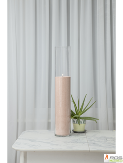 Насыпная свеча "Цилиндр 80 см", бежевая "Бежевый"
