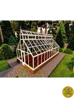 Базовая комплектация теплицы ЙОРКШИР Z размером 8000 х 4000 мм