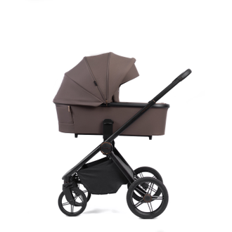 Коляска 2в1 Peppy Monaco 2025 Brownie (коричневый) рама черная