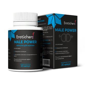 Биогенный комплекс растительных экстрактов для мужчин Erotichard® male power, в капсулах