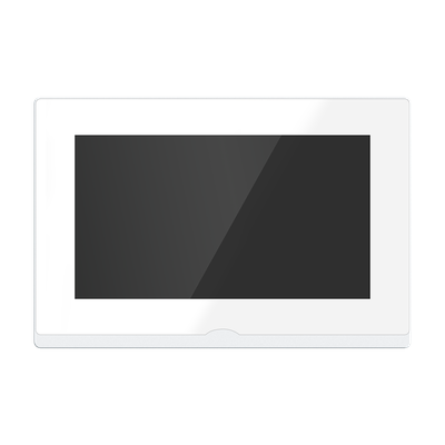 IMPULSE 7 IP WIFI KIT WHITE - комплект из 7" HD сенсорного WIFI монитора и вызывной панели с считывателем RFID-ключей Mifare, встроенный регистратор (фото) (Tuya/Smart Life)