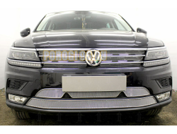 Защита радиатора Volkswagen Tiguan II 2016- chrome верх PREMIUM