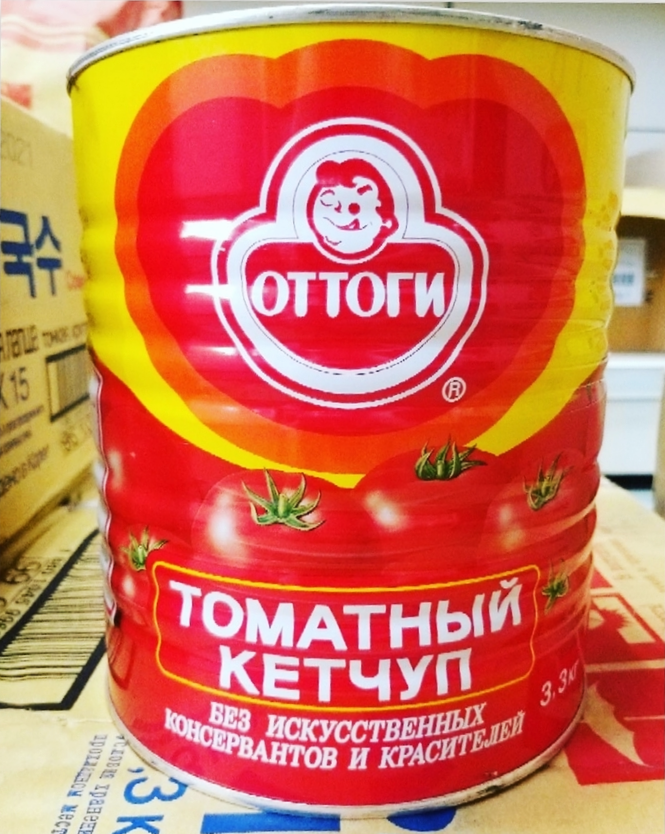 Кетчуп томатный Ottogi 3,3 кг (Корея)