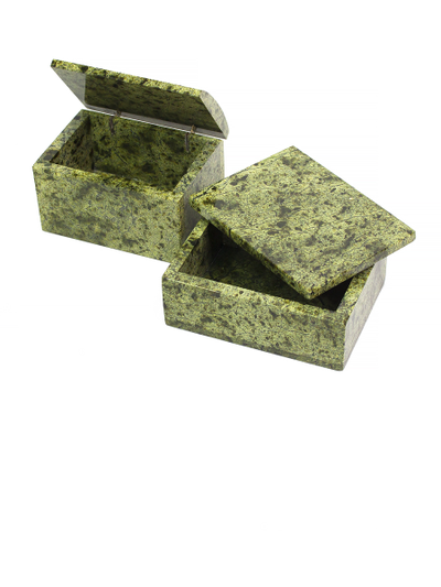 Шкатулка "Сундучок" змеевика