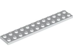 Plate 2 x 12, White (2445 / 244501)