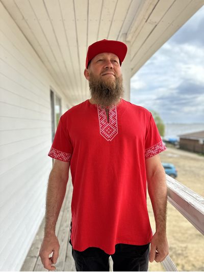 Рубаха с коротким рукавом «Лестница в небо»