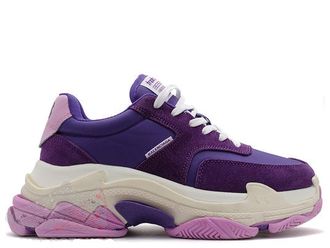 Кроссовки Balenciaga Triple S фиолетовые женские