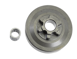 Звёздочка ведущая 3/8" Р 6Z (Китайские пилы 25сс, Champion125T) монолит+подшипник