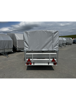 Прицеп «Спутник PRO» (1900x1200x480) увеличенный борт, оцинкованная рама, с силовым подрамником