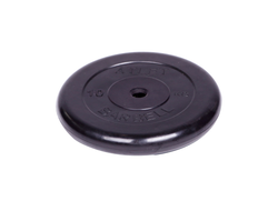 Диск обрезиненный Barbell Atlet d 26 мм чёрный 10 кг