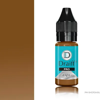 Пигмент для бровей LIGHT DRAIFF Средне-насыщенный, золотисто-русый - pm-shop24.ru