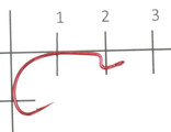 Крючок J-Red Light Hook №6