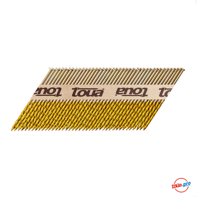 Реечные гвозди по дереву винтовые гальванизированные Toua D34 90 мм