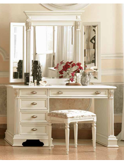 ТУАЛЕТНЫЙ СТОЛ С ЗЕРКАЛОМ (L140*P53*H180) ART.44527/С SAONCELLA