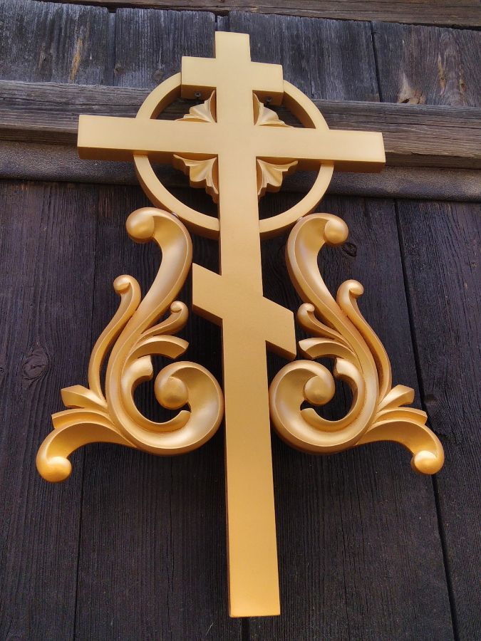 Резной крест для иконостаса