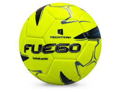Футбольный мяч TECH TEAM FUEGO, размер 5: PVC, машинная сшивка, вес 420 г, яркий дизайн для игр и тр